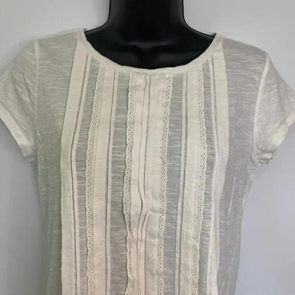 Ann Taylor LOFT Cotton T Shirt - Picture 2 of 5